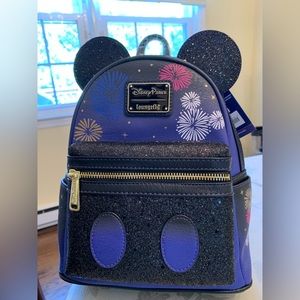 Disney Parks “Mickey the Great Attraction” Fireworks  Loungefly NWT